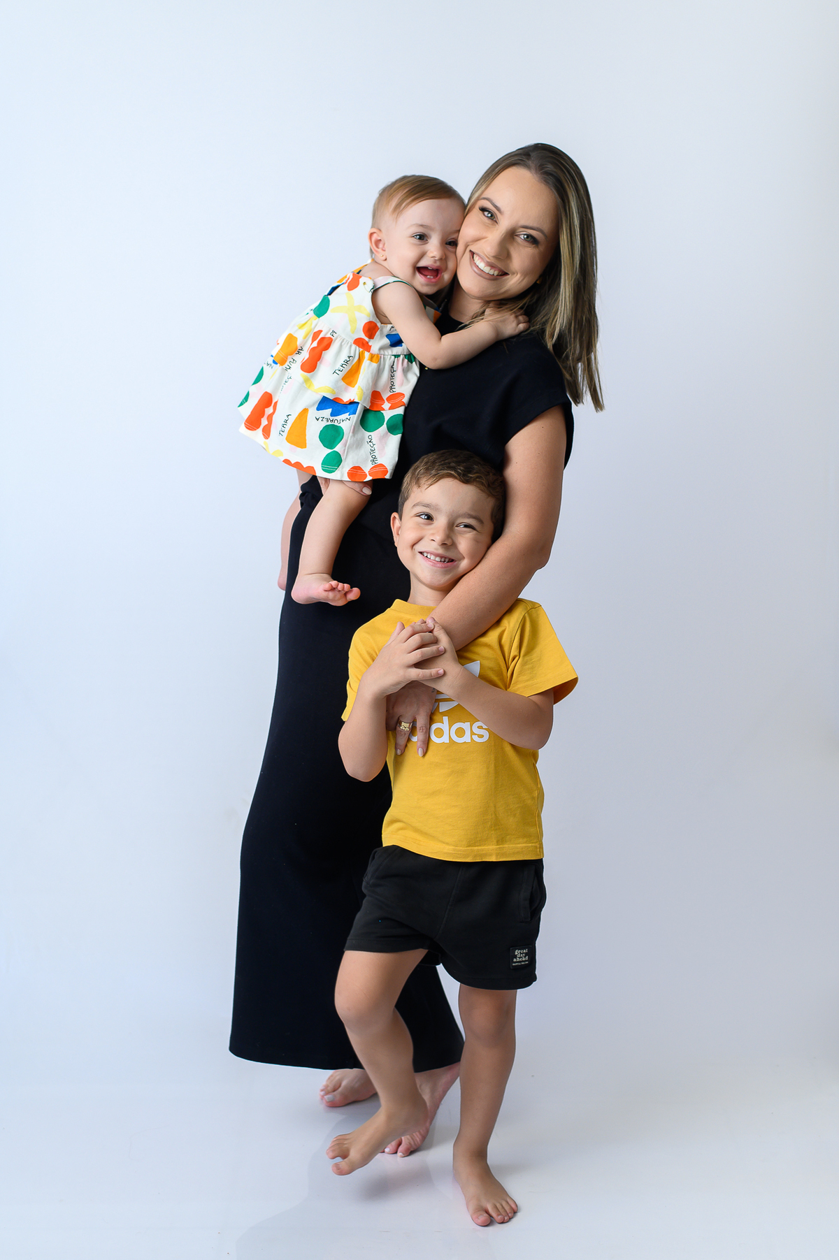 Ensaio 1 ano em família estúdio SP