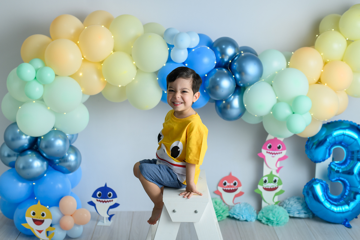 ensaio fotográfico 3 anos menino estúdio sp
