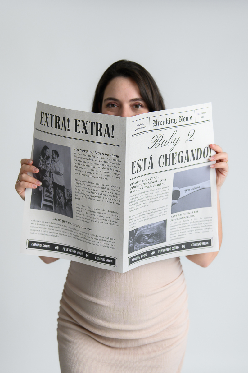 ensaio fotográfico anúncio gravidez estúdio sp