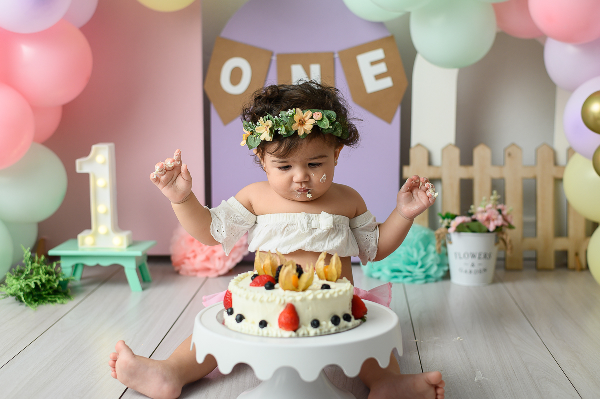 ensaio smash the cake menina estúdio são paulo