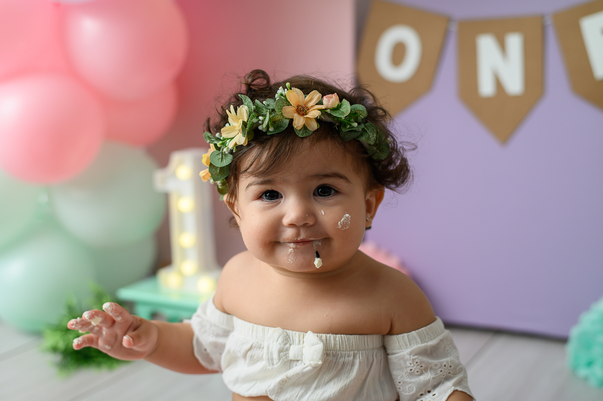 ensaio smash the cake menina estúdio são paulo