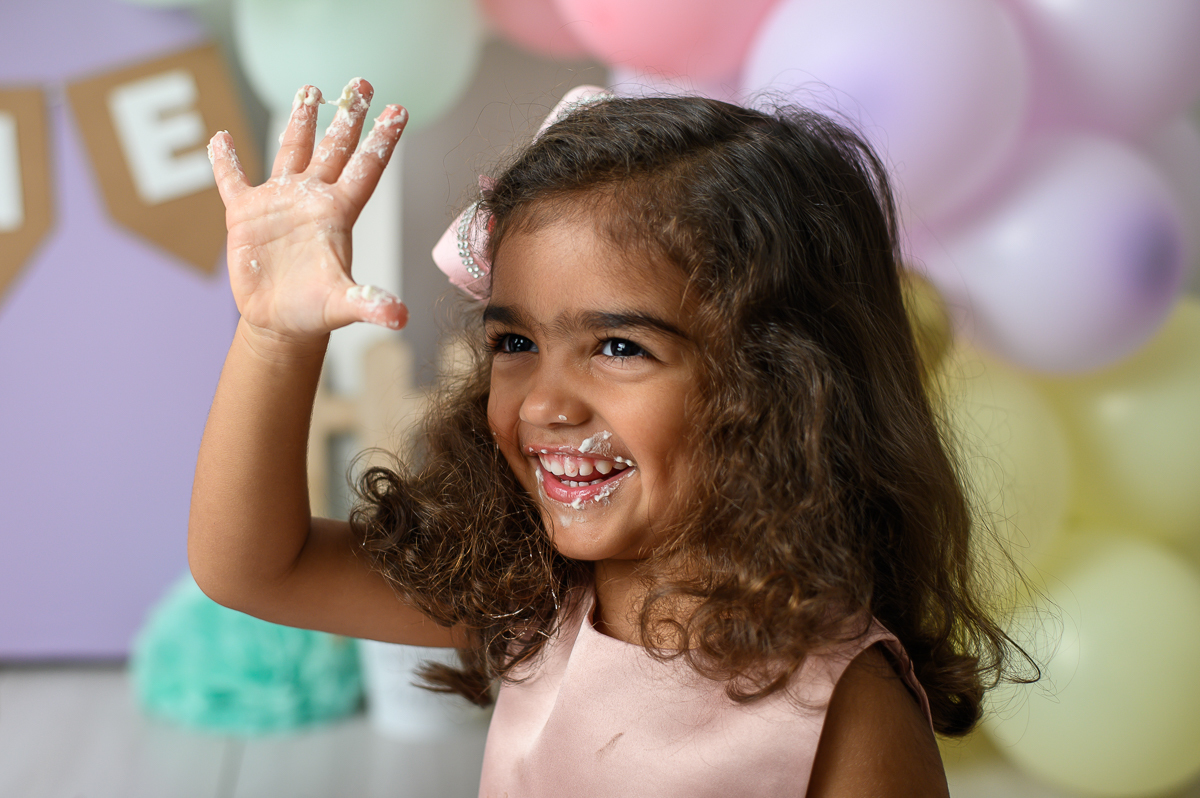 ensaio smash the cake menina estúdio são paulo