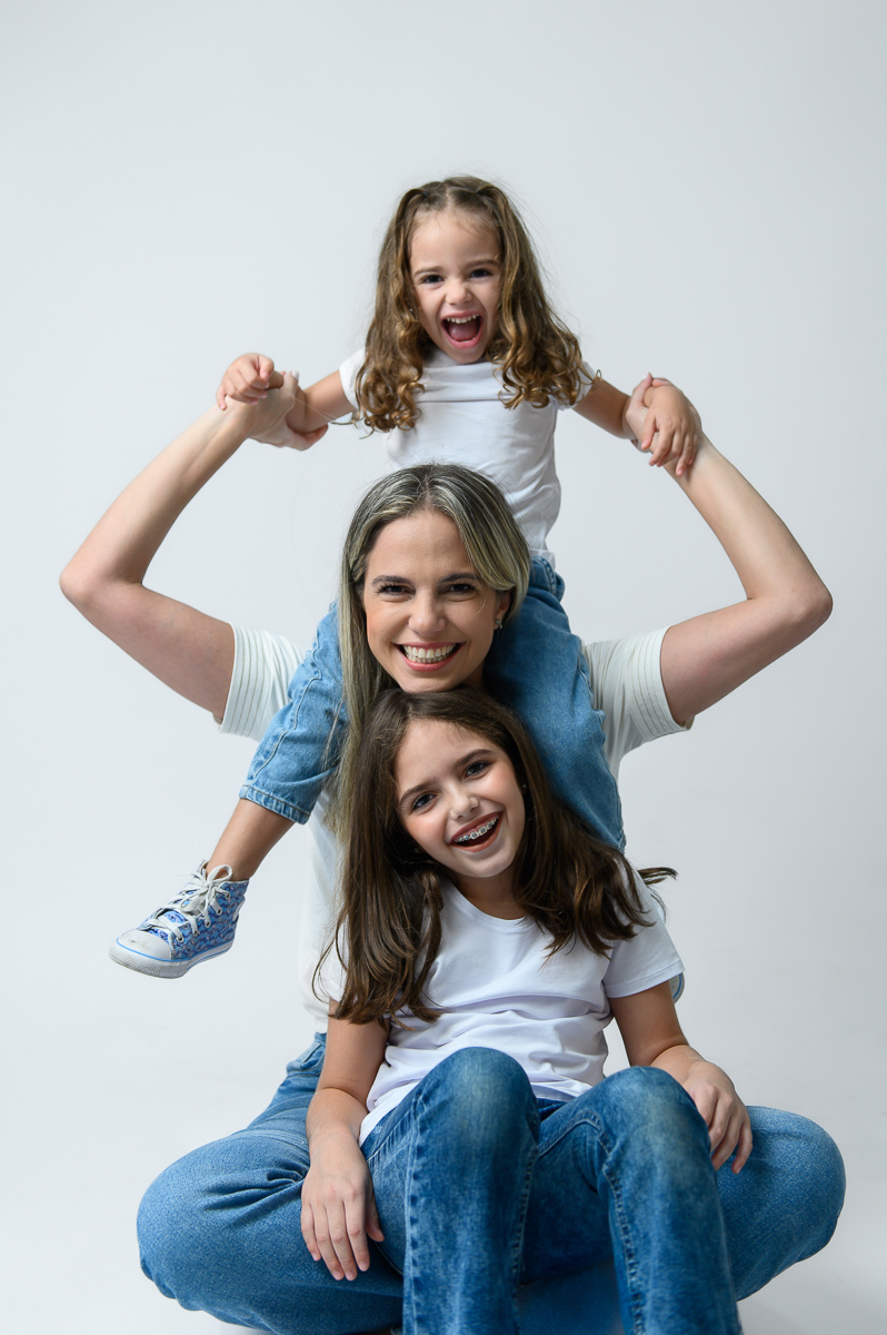 ensaio dia das mães mãe e filha estúdio sp