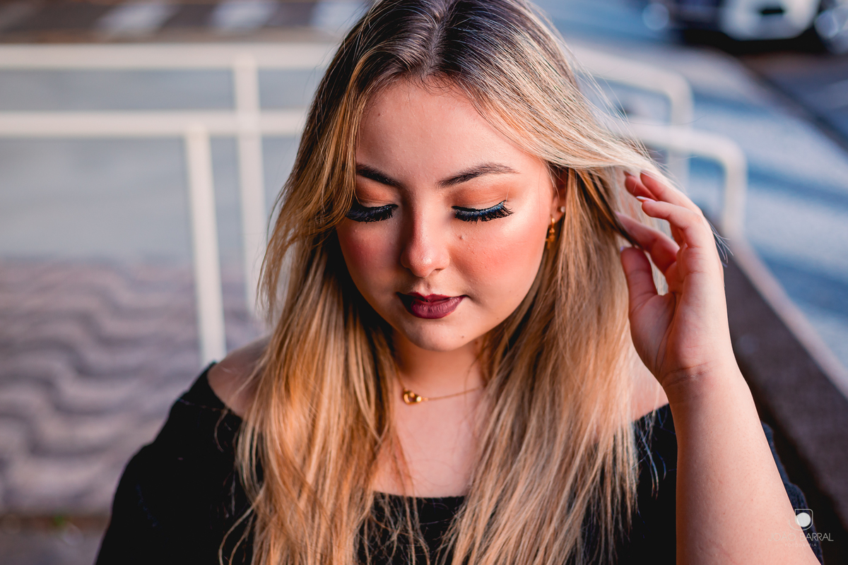 ensaio de menina de aniversario 15 anos em marilia no por do sol