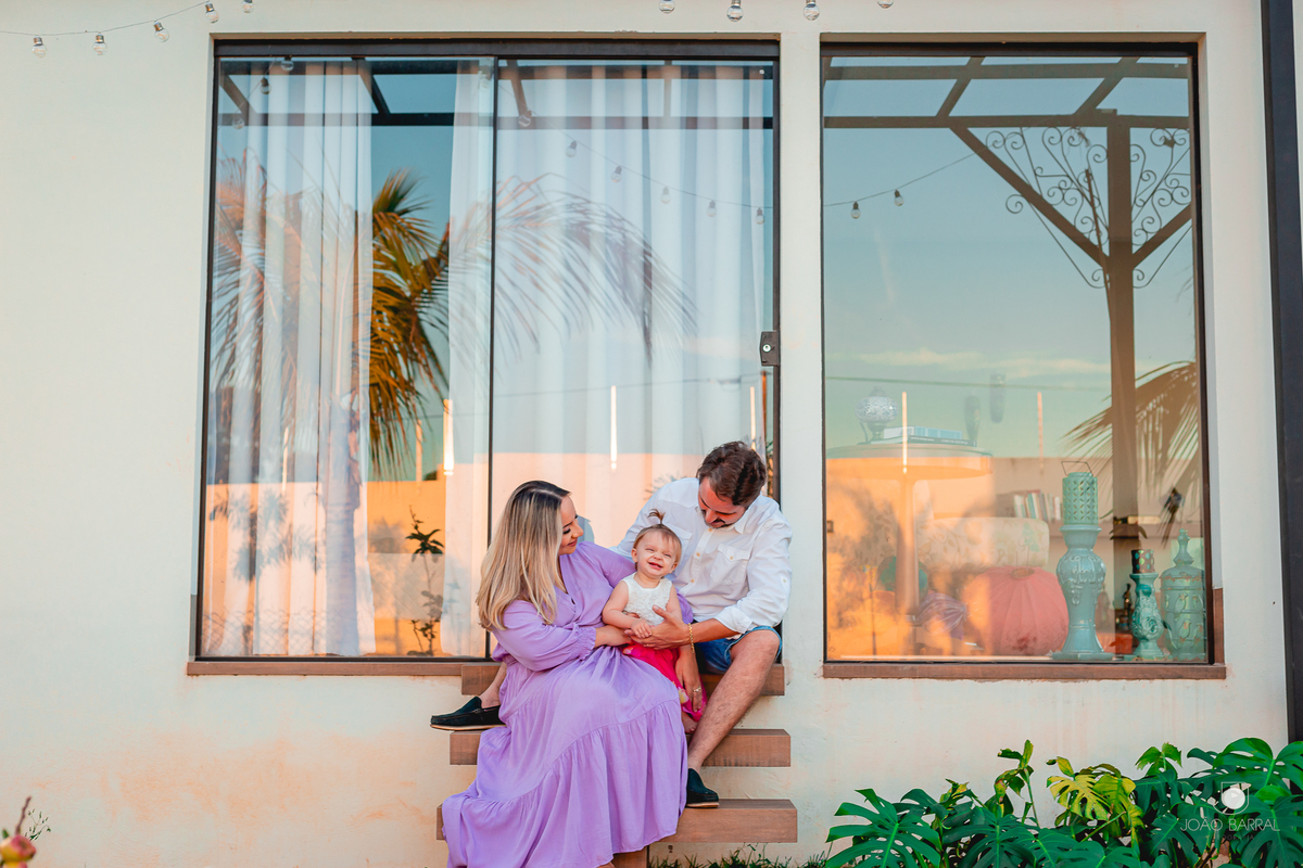 ensaio de criança crianca familia família de 1 um ano em marília marilia final do dia no por do sol