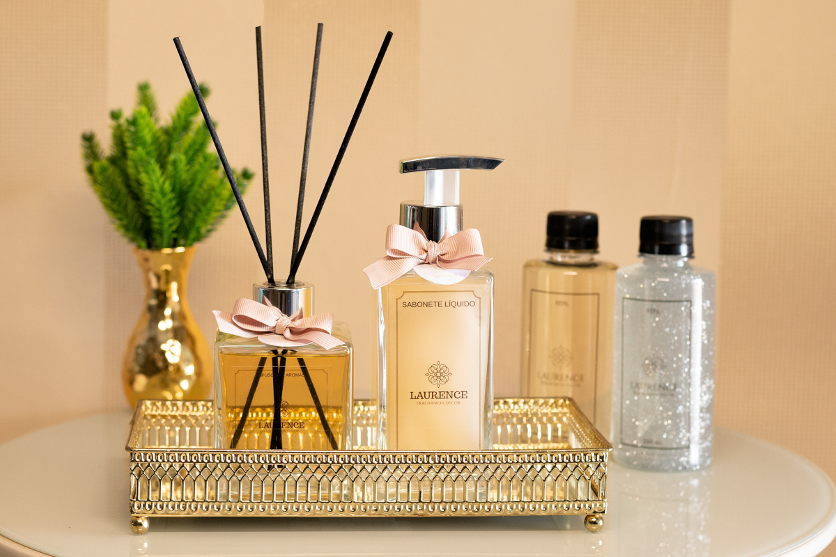 Laurence Fragrância decor aromatizadores, difusor de aromas, sabonetes líquidos, refis