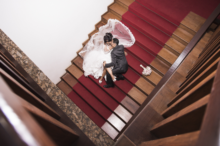 noivo e noiva casados pós casamento