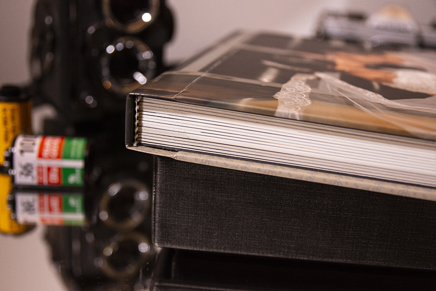 Álbum 20x60 (aberto) laminação fosca + embalagem protetora.