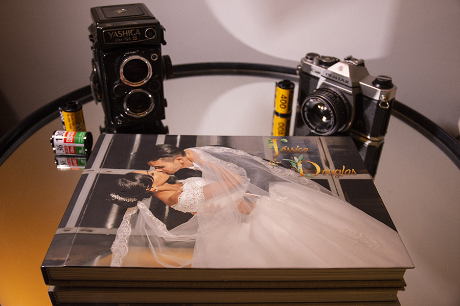 Álbum 20x60 (aberto) laminação fosca + embalagem protetora.