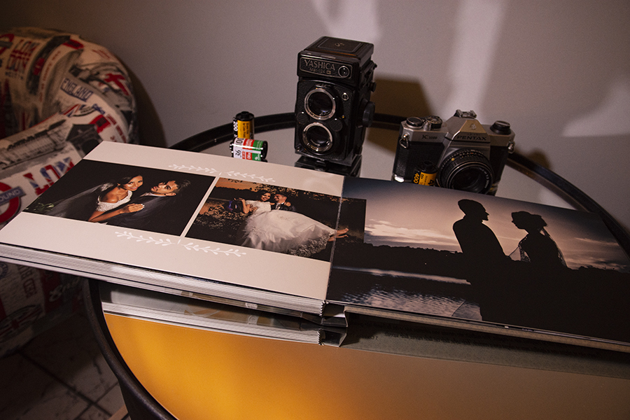 Álbum 20x60 (aberto) laminação fosca + embalagem protetora.