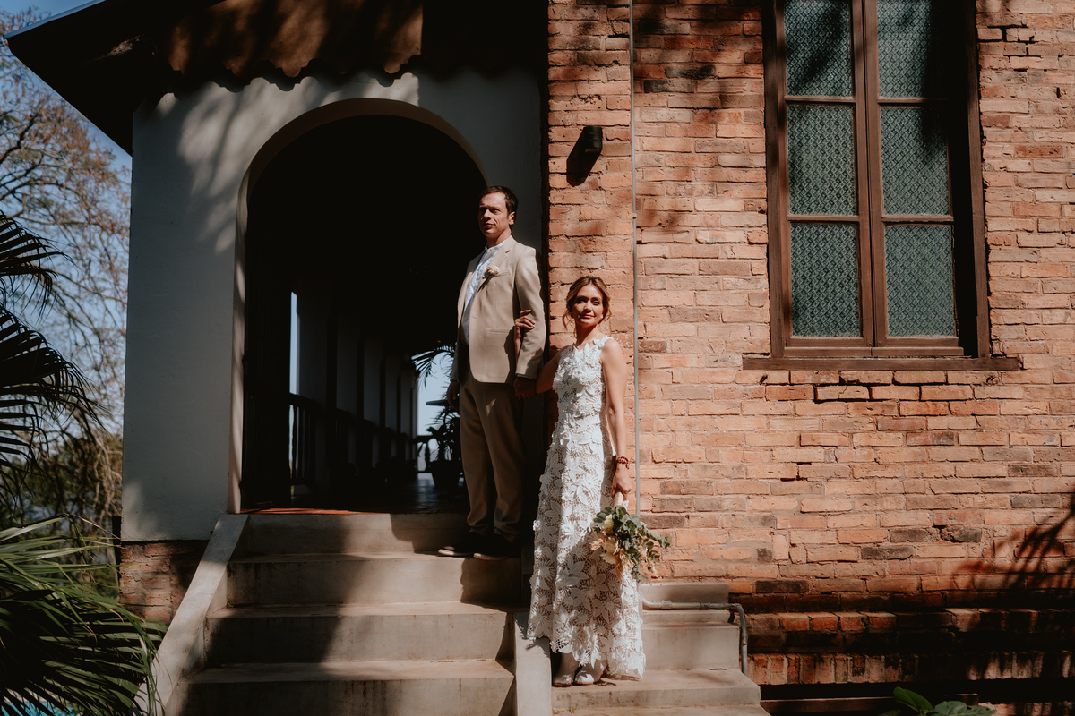 Sesión de novios en su boda de día en San Bernardino Paraguay