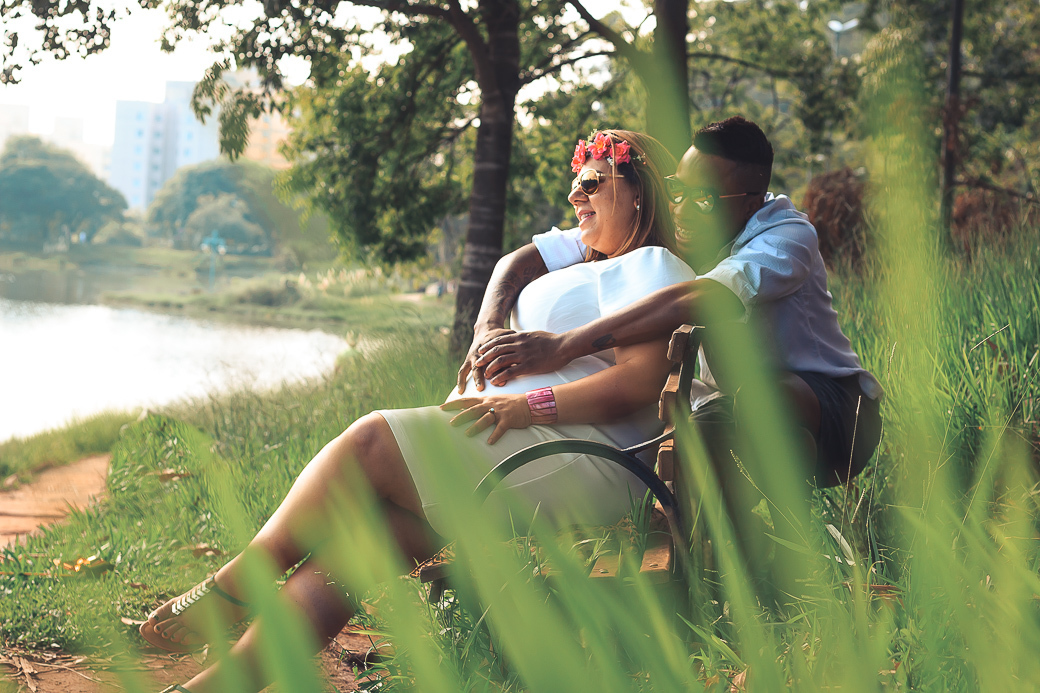 ensaio gestante descontraido