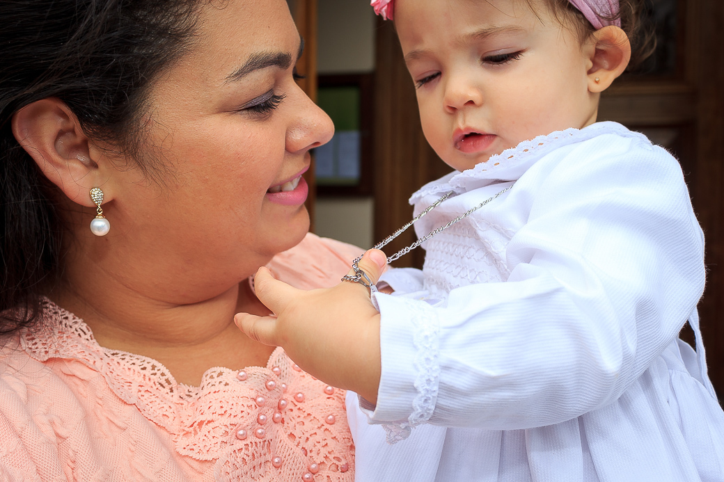 fotografia batizado madrinha e afilhado