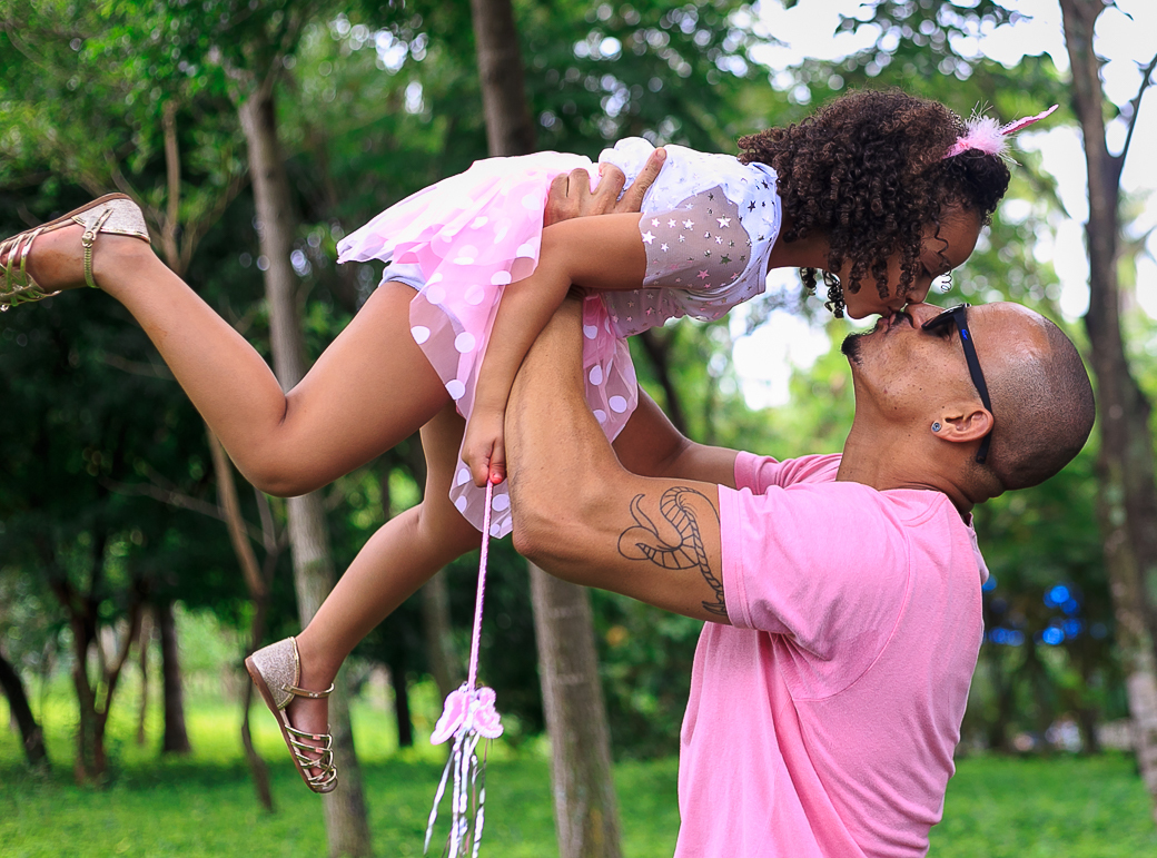 Ensaio Infantil Jardim Botânico Jundiaí pai e filha