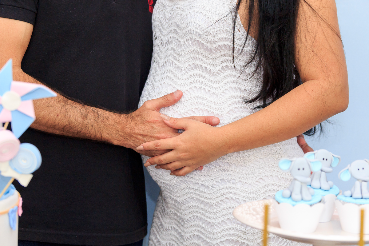 chá revelação barriga gravida