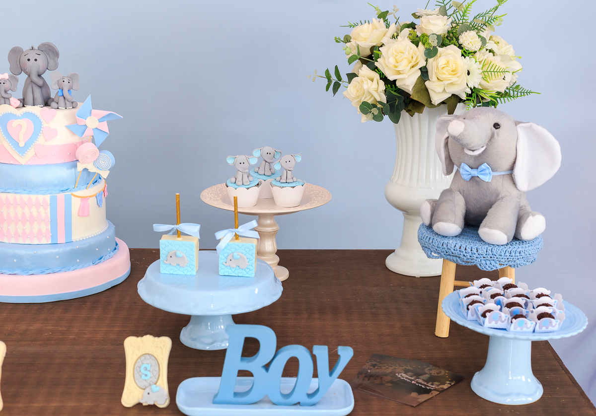 chá revelação decoração menino