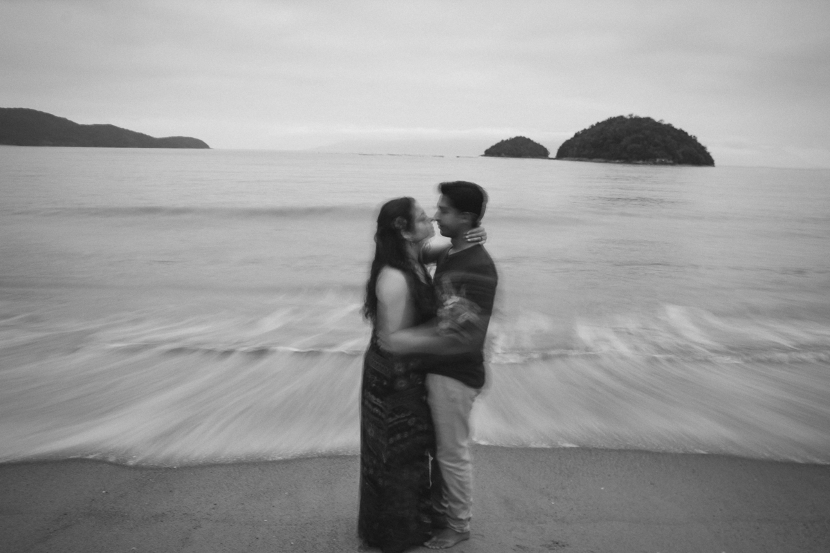 fotografia pb Ensaio Casal Caraguatatuba 