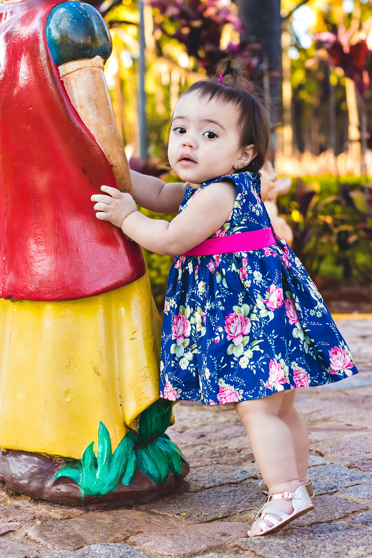 diversão de criança, no parque, 