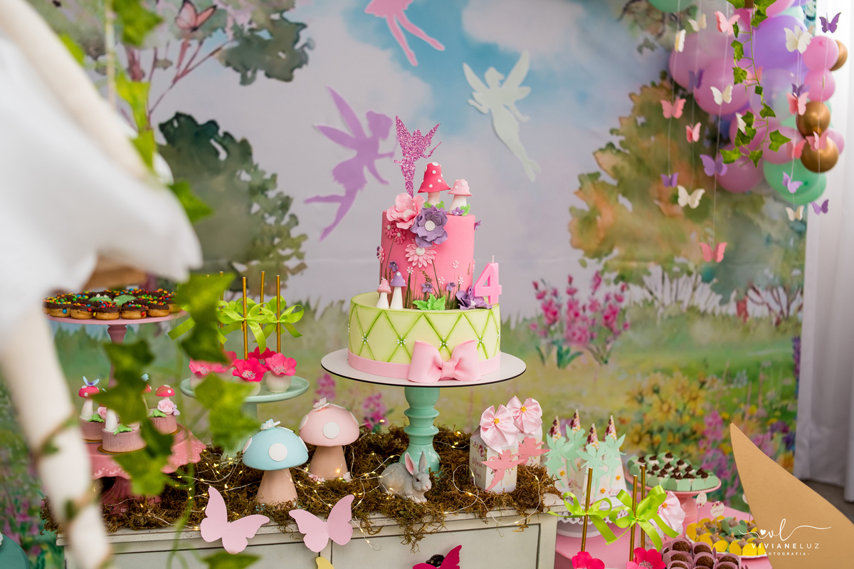 bolo de aniversario de fadas aniversario de irmas meninas