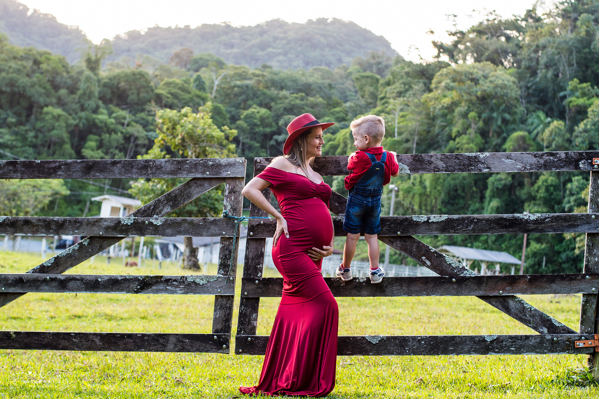 mae e filho ensaio gestante