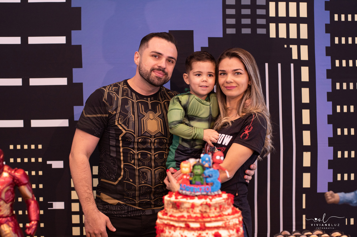 aniversario infantil tema vingadores 3 aninhos lorenzo le classique em jaragua do sul