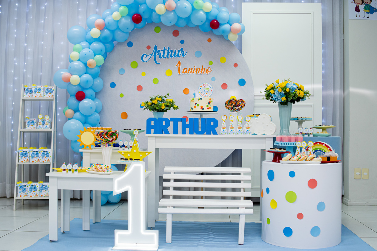 decoração festa de 1 aninho tema 365 dias tema para aniversario infantil divert kids jaragua do sul casa de festas viviane luz fotografias