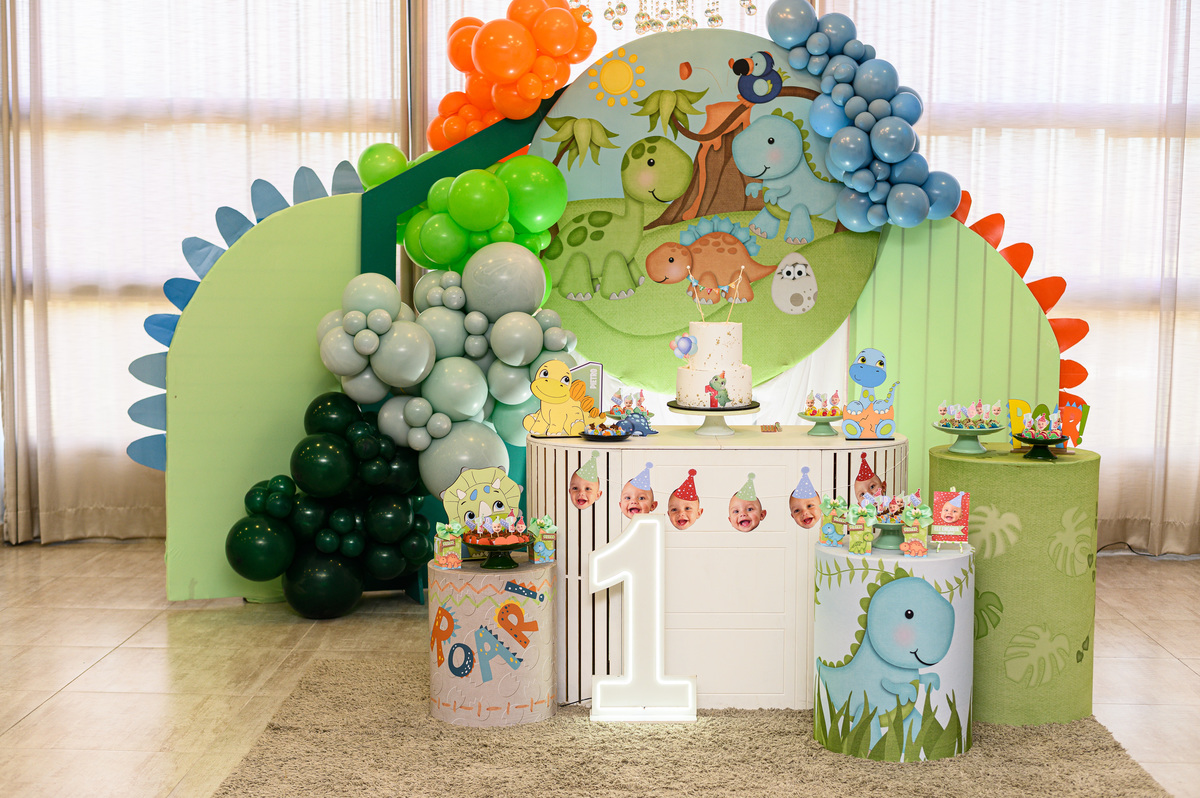 decoração festa infantil tema dino baby