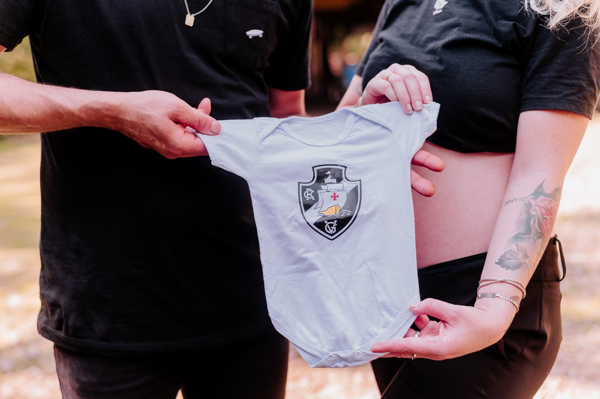 ensaio gestante com o vasco