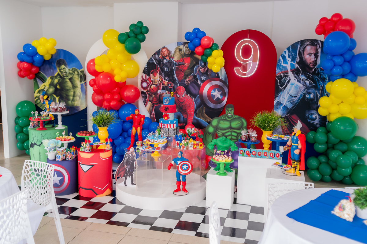 decoração de super herois