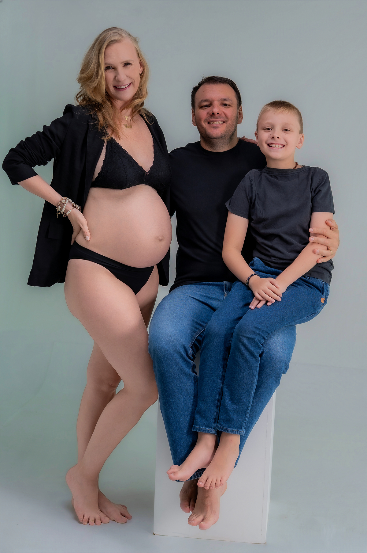 ensaio gestante total black