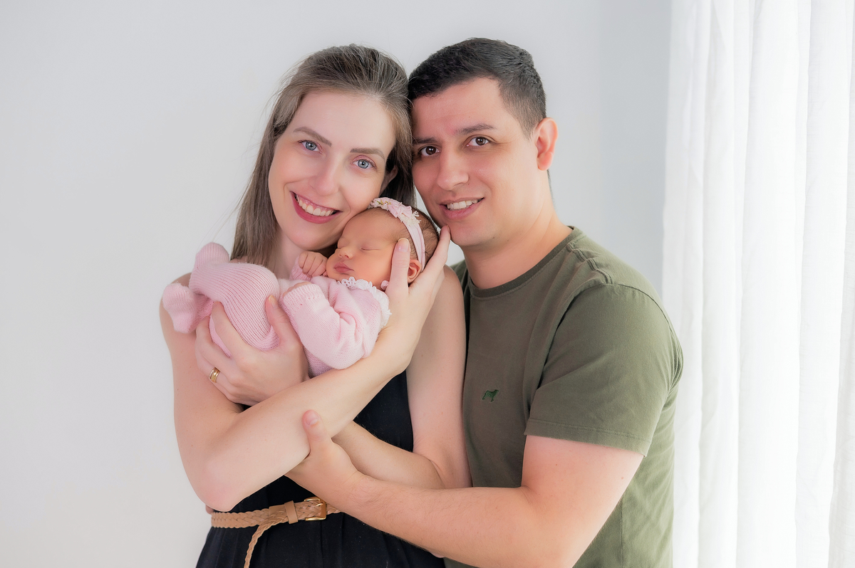 newborn em familia
