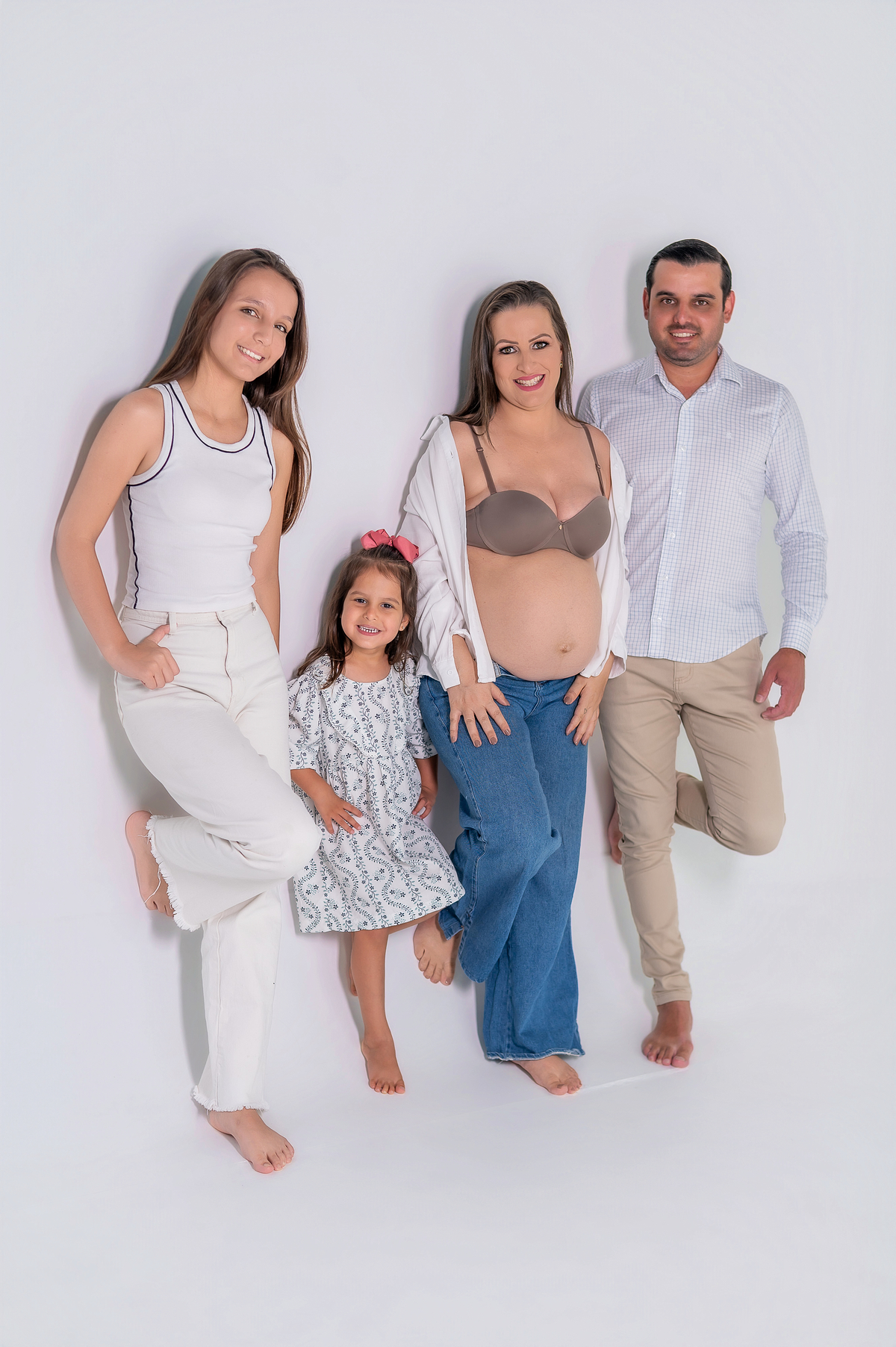 ensaio gestante em estudio