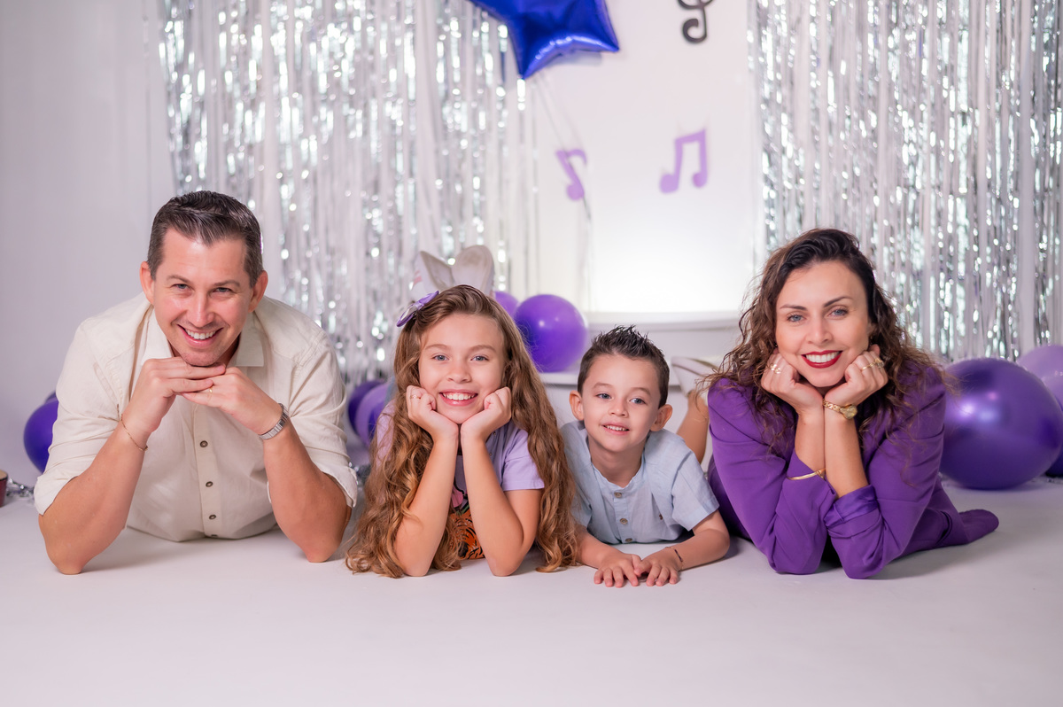 ensaio de aniversario em familia