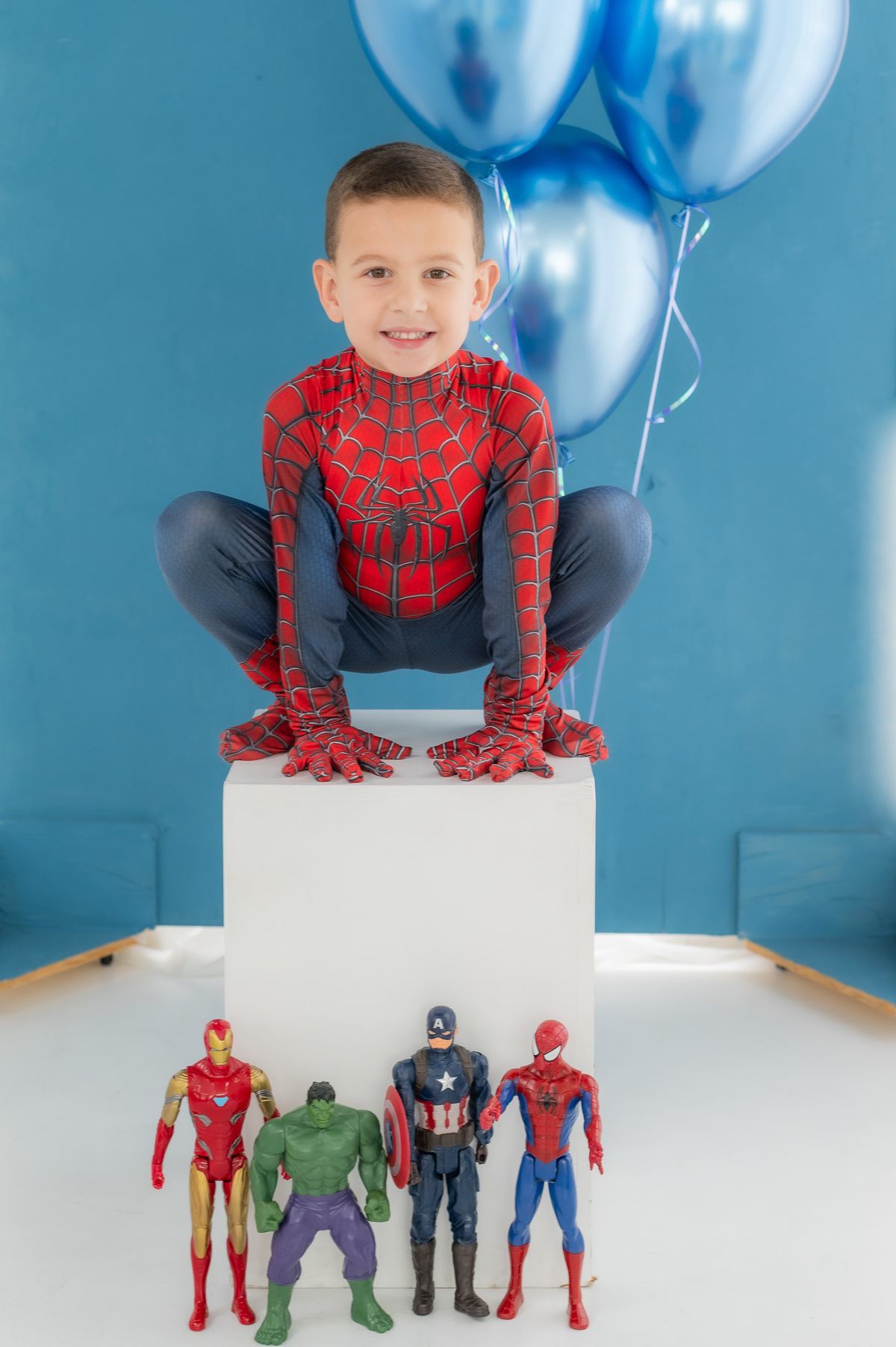 ensaio do homem aranha em estudio