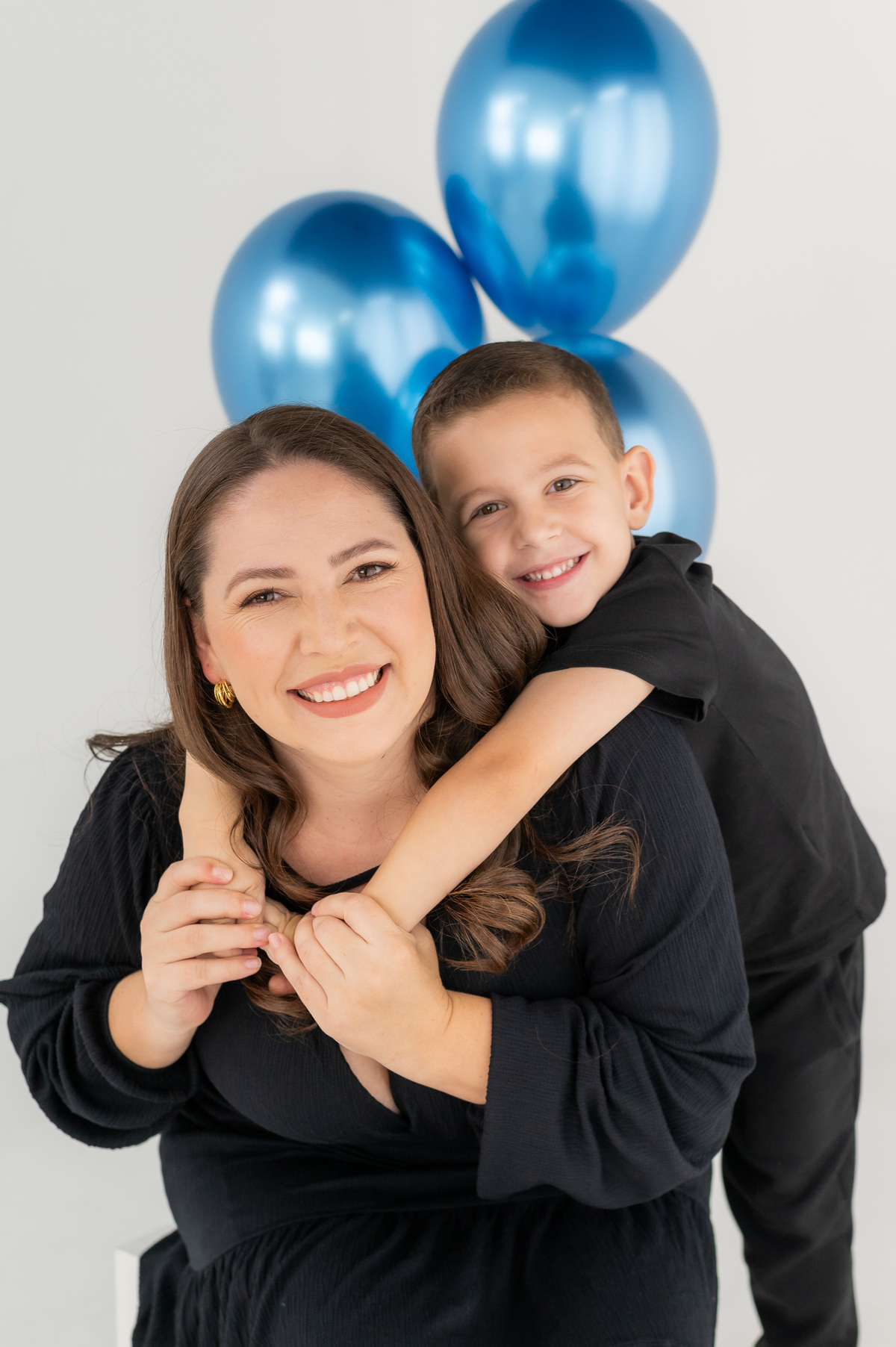 ensaio mae e filho em estudio