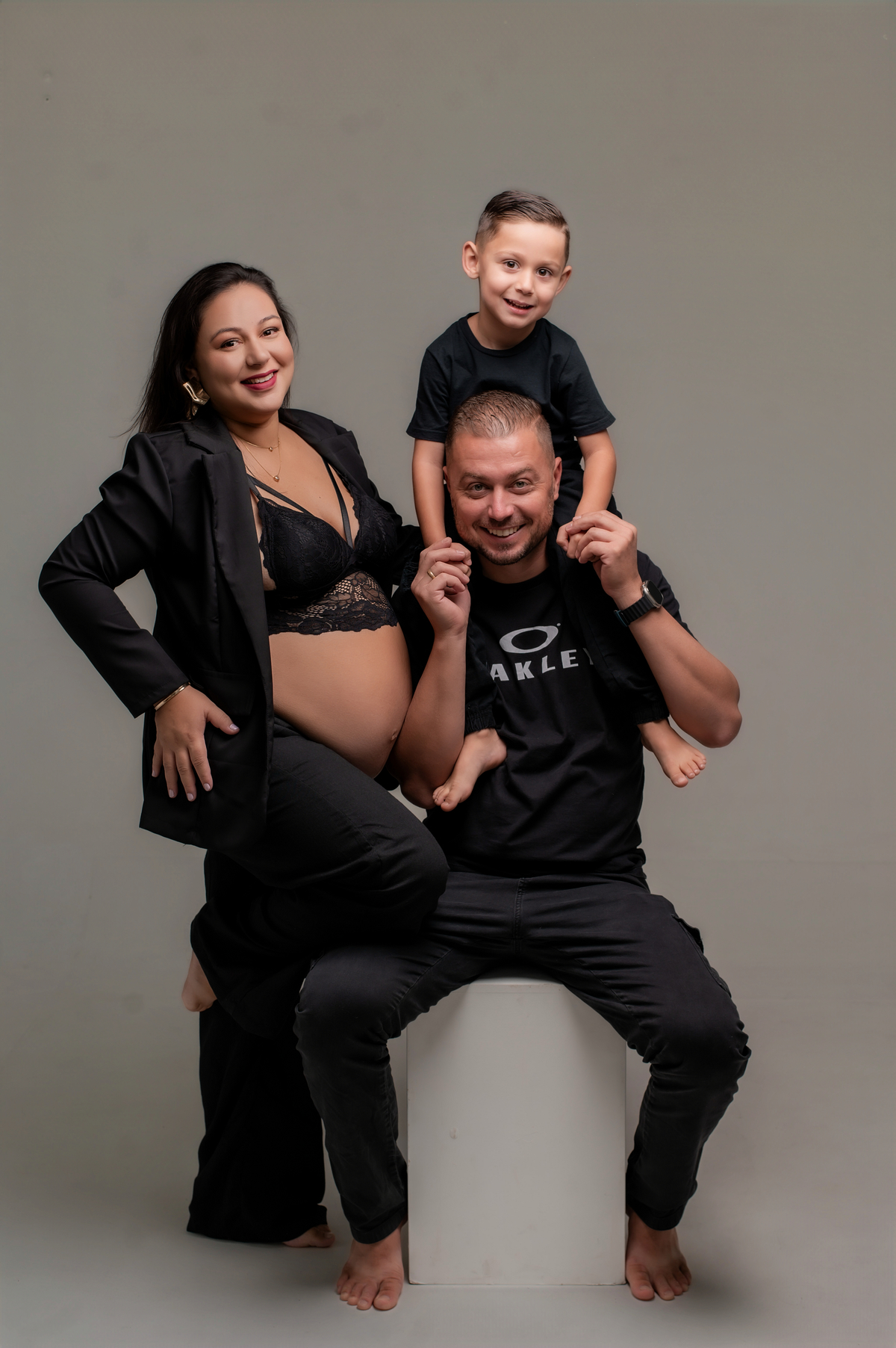 ensaio familia em estudio com mano