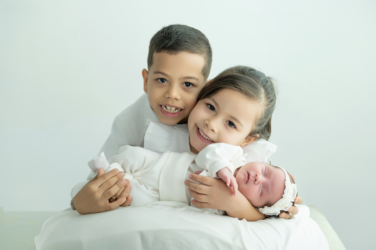 foto de irmãos no newborn