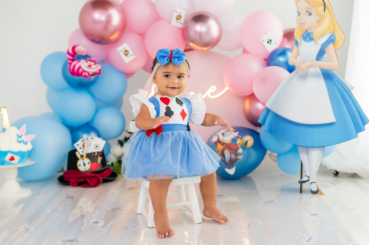 ensaio de Alice com tema Alice no pais das maravilhas!