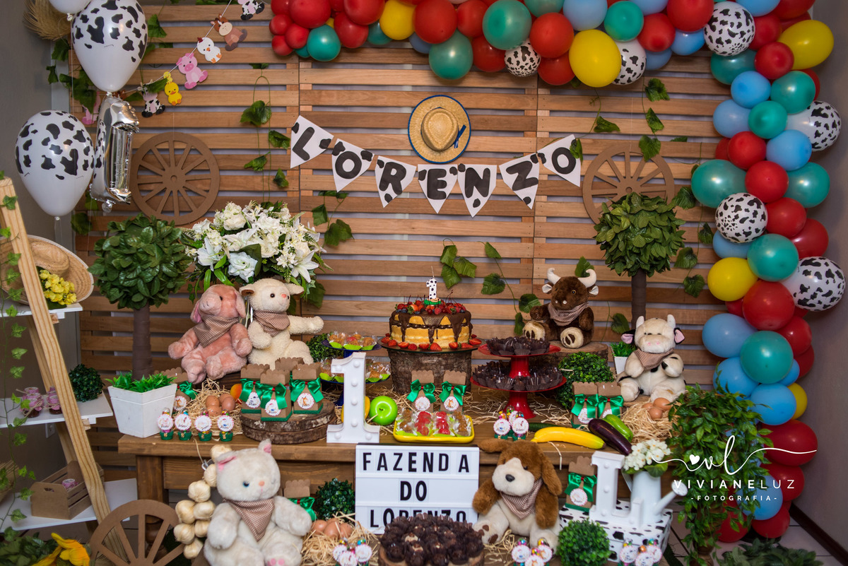 festa infantil fazendinha 1 aninho decoração fazendinha fotografa de aniversario fotografia de aniversario lembrancinha Guaramirim Jaraguá do Sul