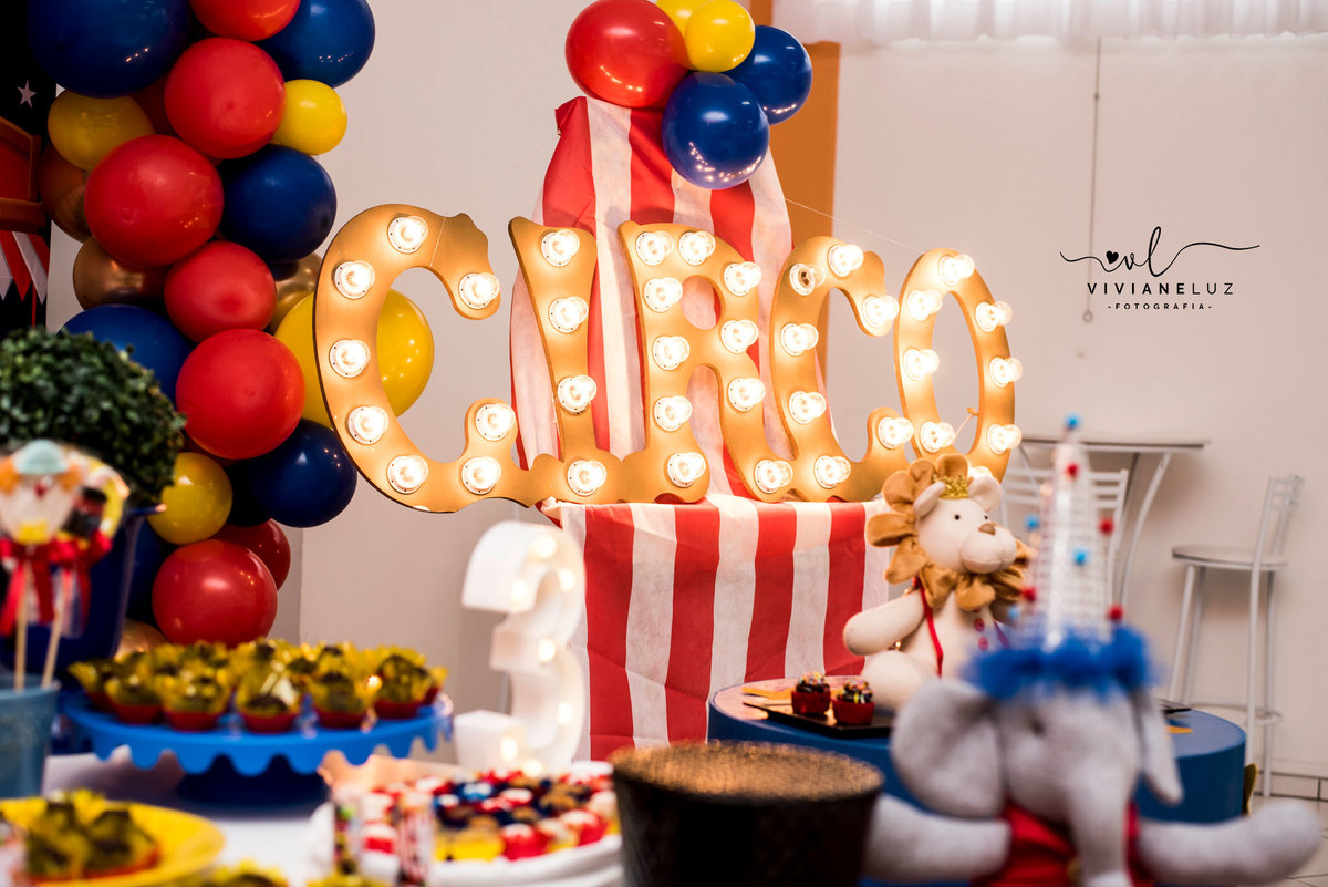 festa infantil circo decoração circo fotografa de aniversario fotografia de aniversario lembrancinha Guaramirim Jaraguá do Sul