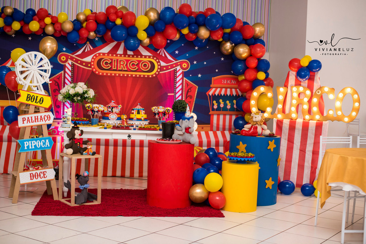 festa infantil circo decoração circo fotografa de aniversario fotografia de aniversario lembrancinha Guaramirim Jaraguá do Sul