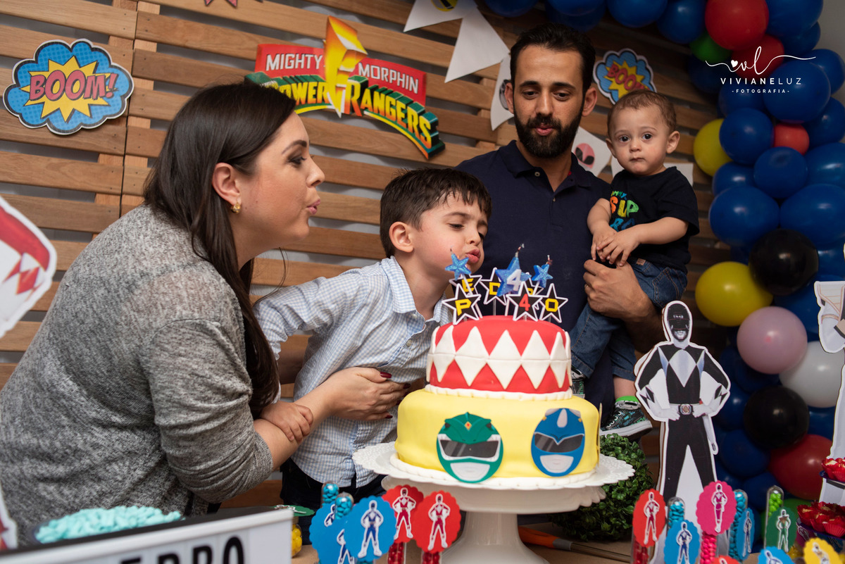 festa infantil power rangers 4  aninhos decoração power rangers fotografa de aniversario fotografia de aniversario lembrancinha Guaramirim Jaraguá do Sul