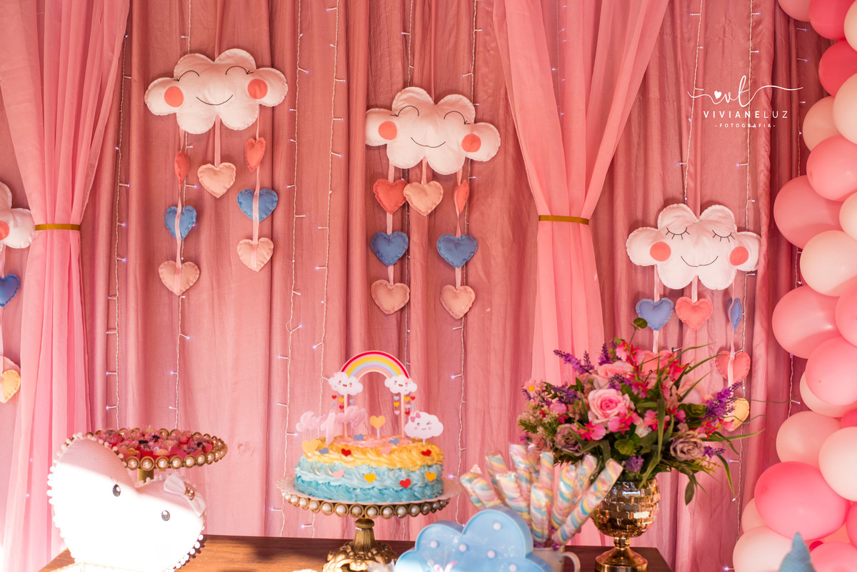 festa infantil chuva de amor 1 aninho decoração chuva de amor fotografa de aniversario fotografia de aniversario lembrancinha Guaramirim Jaraguá do Sul
