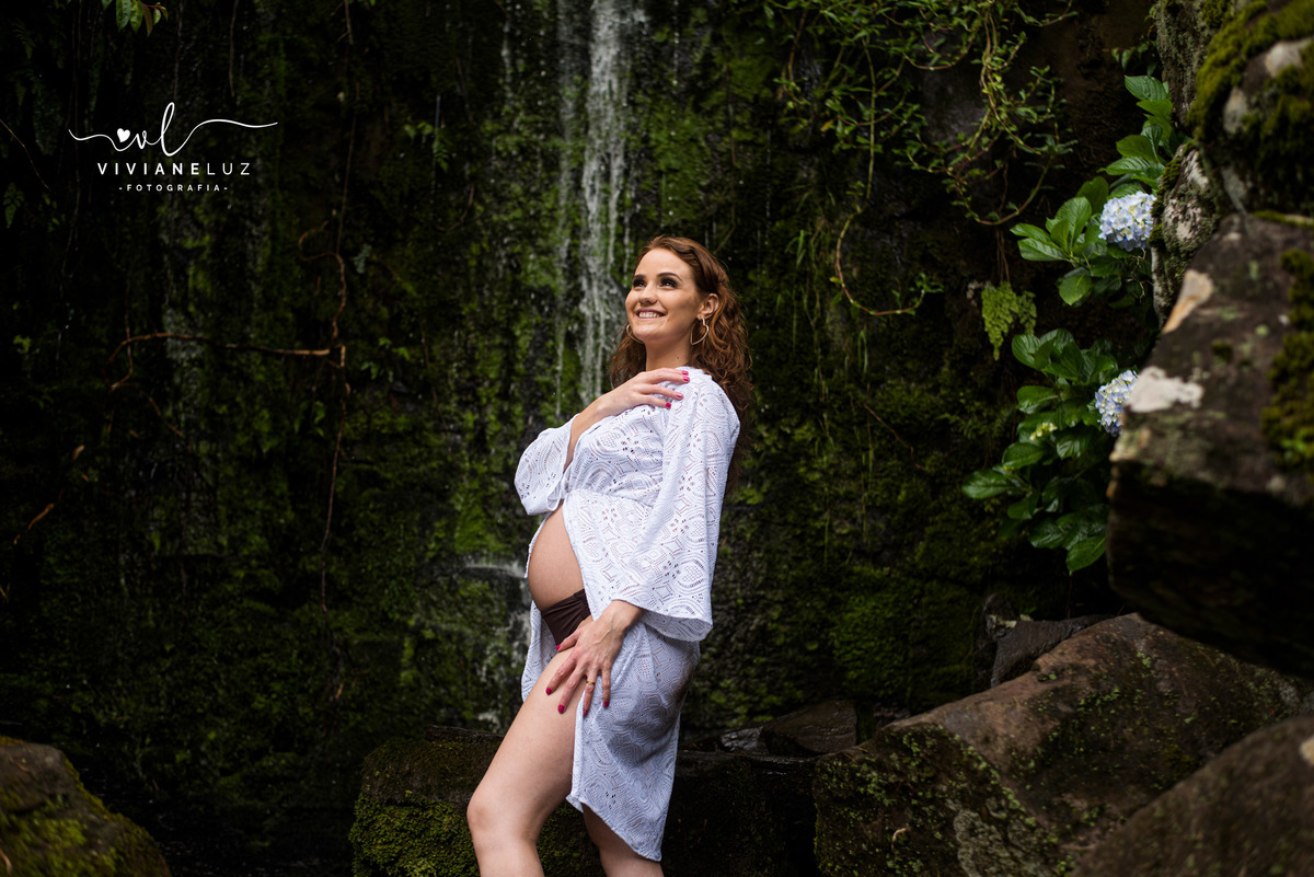 ensaio gestante fotorgafia de gestante em guaramirim jaragua do sul e regiao gravidez ensaio externo cachoeira formosa