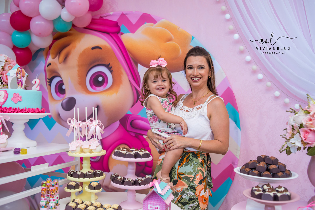 festa infantil tema skye  patrulha canina 2 aninhos fotografia infantil fotografa de guaramirim e regiao 
