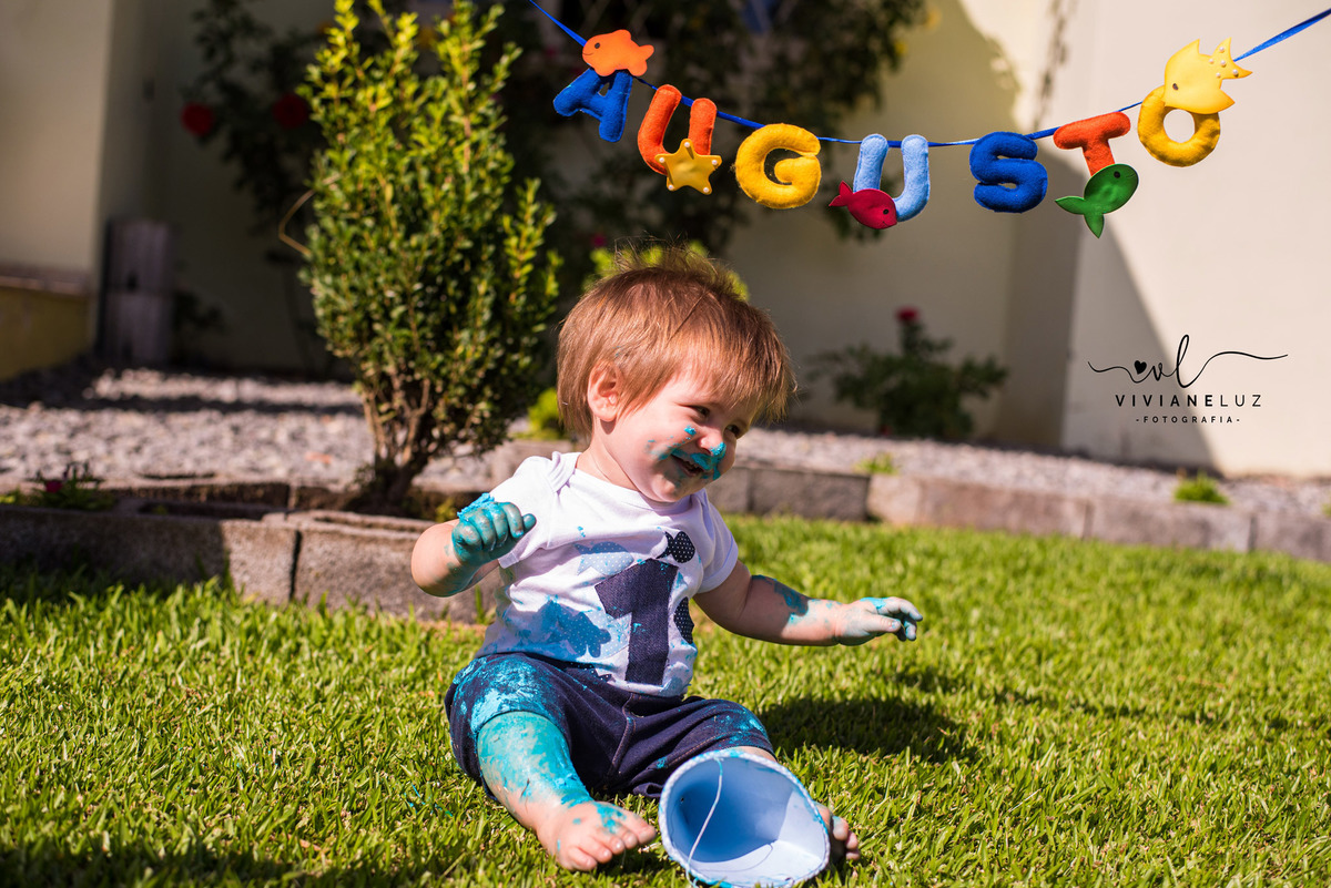 ensaio externo smash the cake augusto viviane luz fotografias fotografa de guaramirim fotografa infantil fotografia infantil guaramirim e regiao