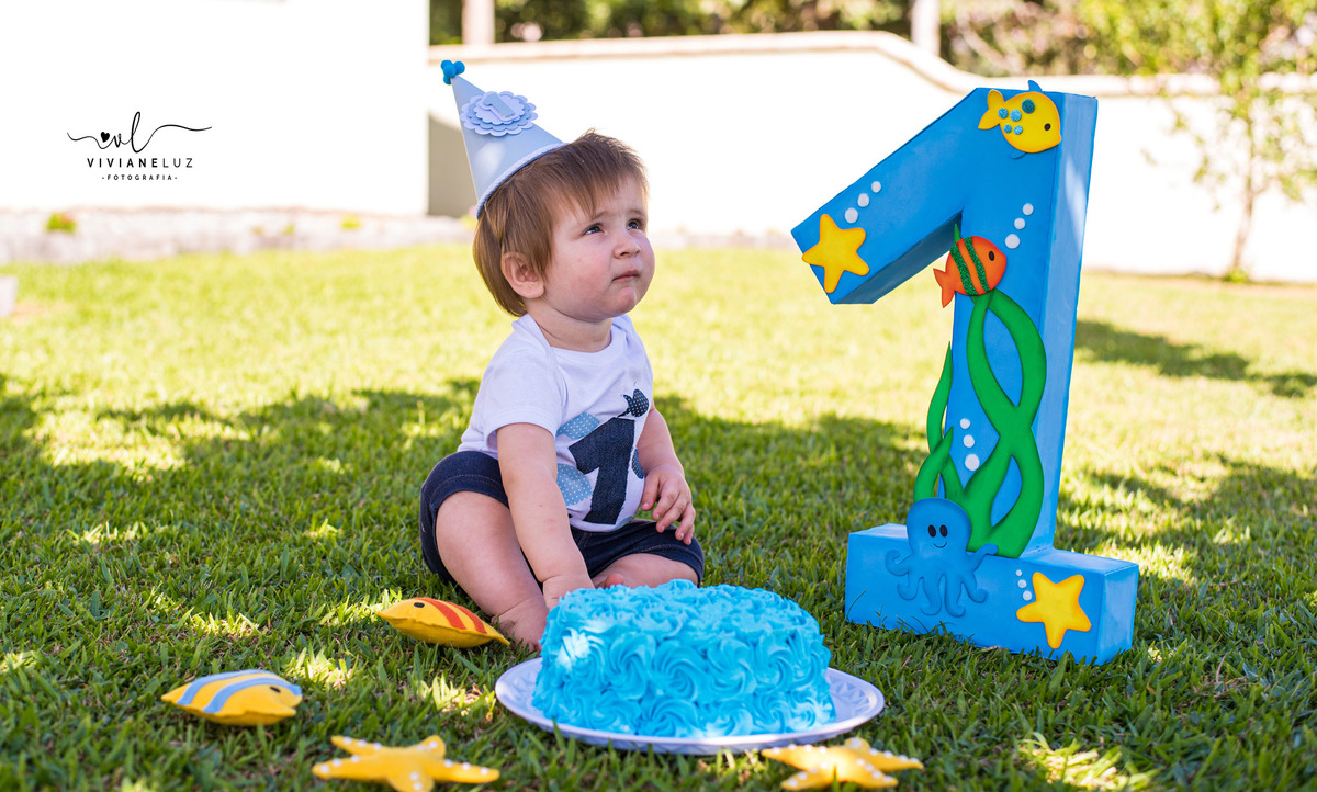 ensaio externo smash the cake augusto viviane luz fotografias fotografa de guaramirim fotografa infantil fotografia infantil guaramirim e regiao