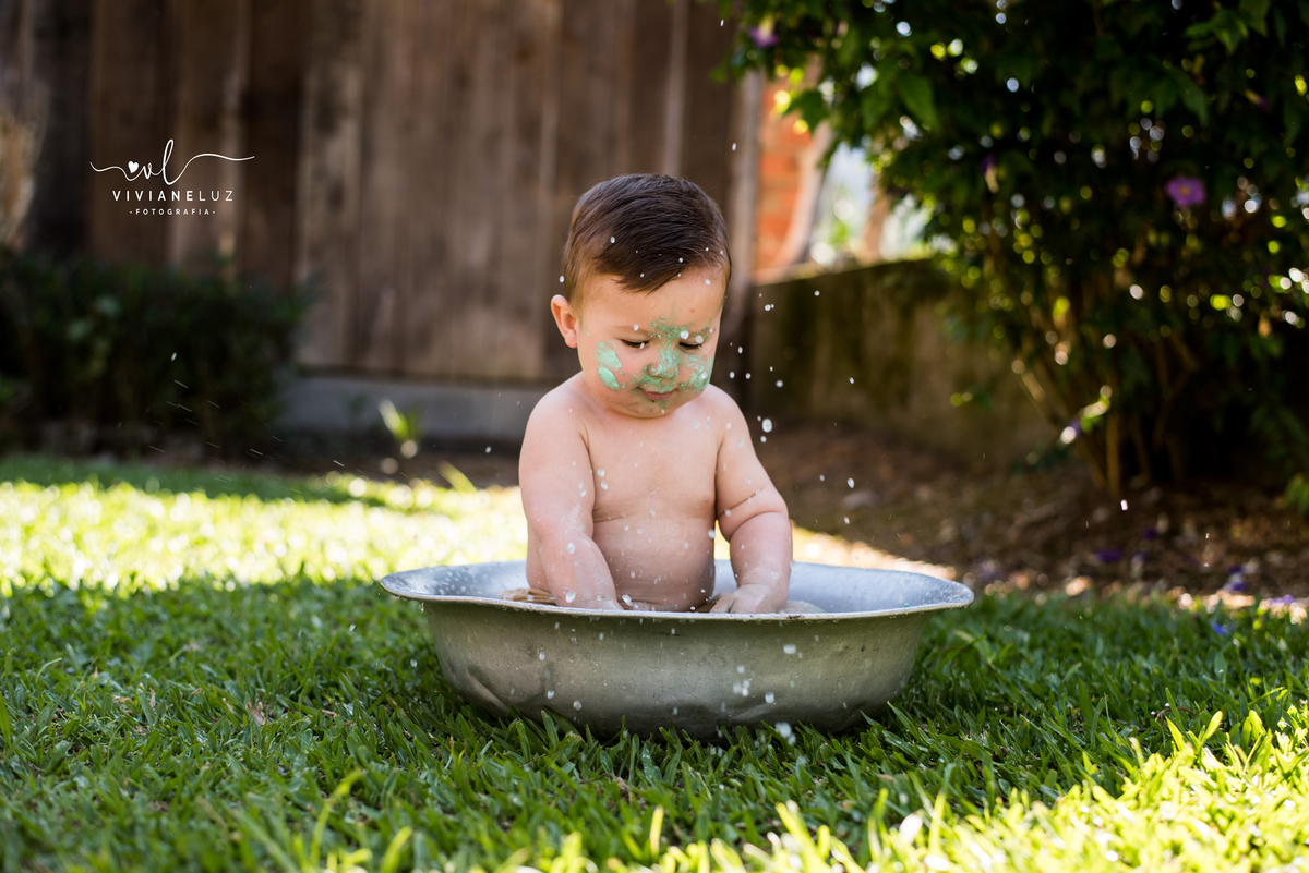 ensaio familia smash the cake fazendinha fotografa de jaragua do sul guaramirim e região massaranduba ensaio externo viviane luz banho de bacia