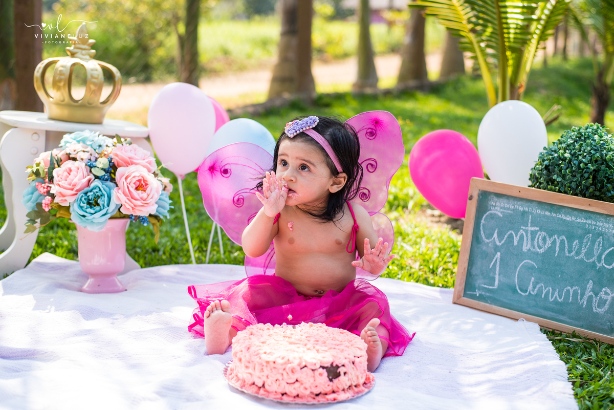 primeiro aninho smash the cake ensaio externo