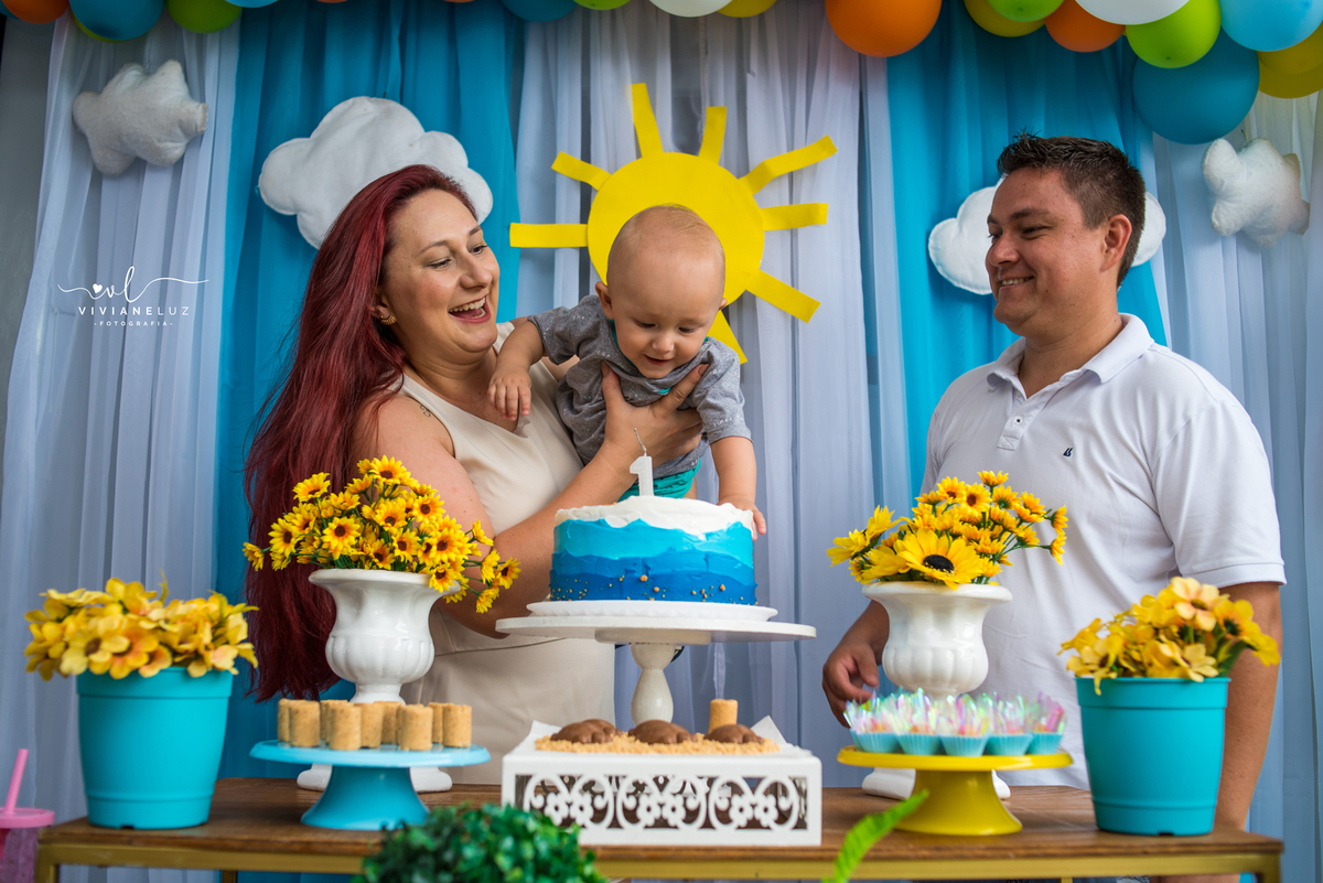 festa infantil tema praia fotografia infantil fotografa de aniversario fotografa de jaragua do sul fotografa de guaramirim gabriel fez 1 aninho